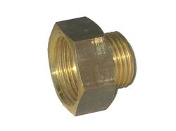 Manchon fileté réduit, laiton, hexagone, 1/2" x 3/8" FM, VSH D1128A